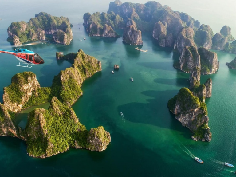 Ha Long Bay in Quang Ninh Province (Central region of Vietnam)