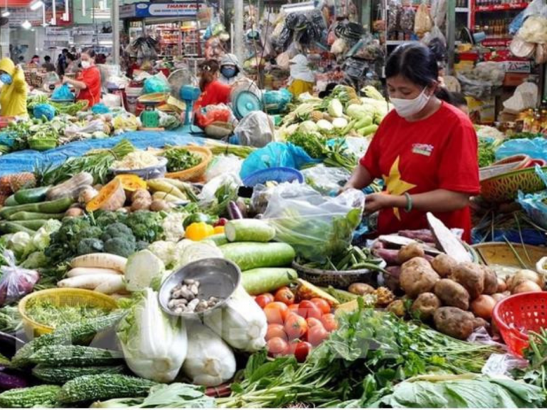 Vietnam local food market
