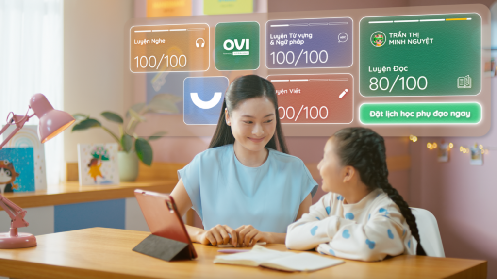 OVI Parents app – your partner in guiding your child’s English journey.