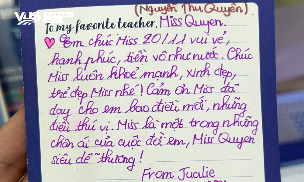 To My Favorite Teacher,