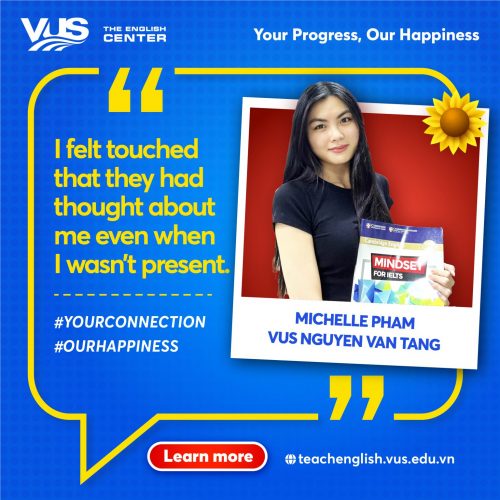 VUS Expatriate Teacher - Ms. Michelle Pham, Nguyen Van Tang campus